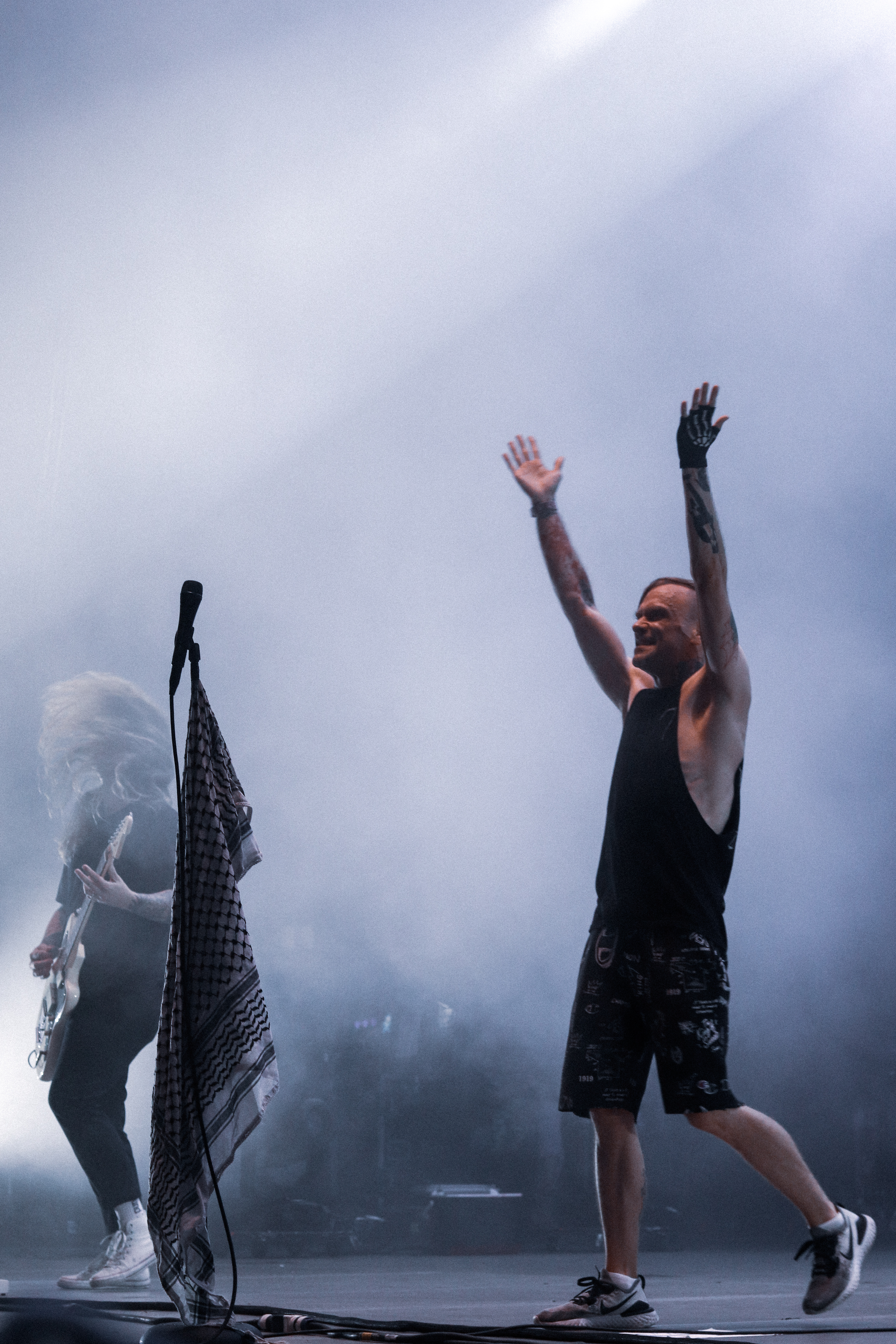 The Used onstage