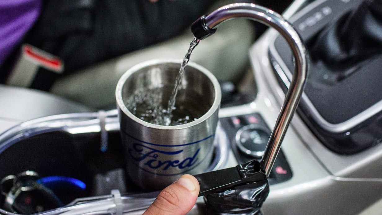 Ford Drinking Water (Credit: Ford)