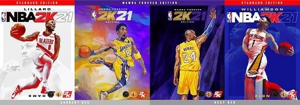 NBA 2K covers through the years