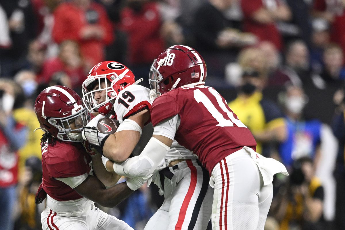 Alabama and Georgia face off in the college football title game.