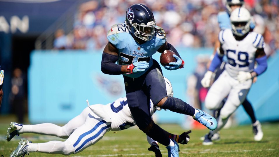 Derrick Henry bulldozes his way over the Colts in Week Seven.