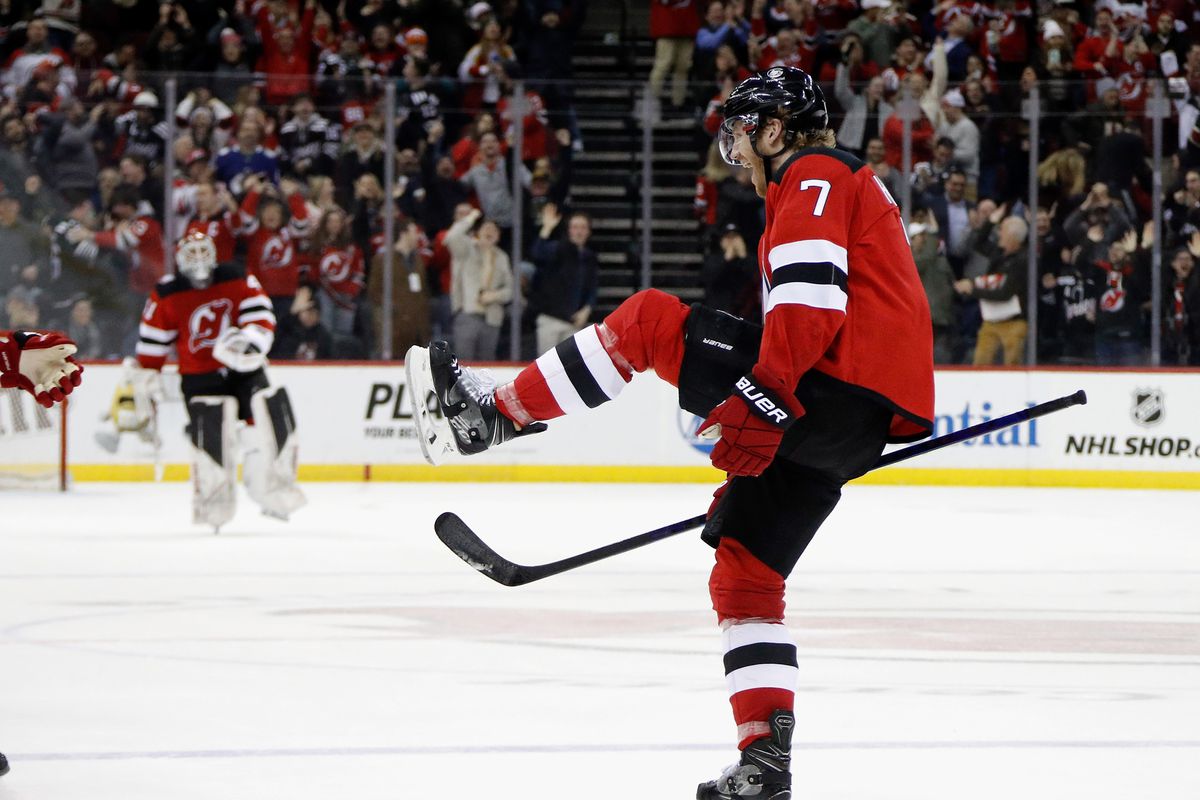 Dougie Hamilton after scoring the game-winner in OT.