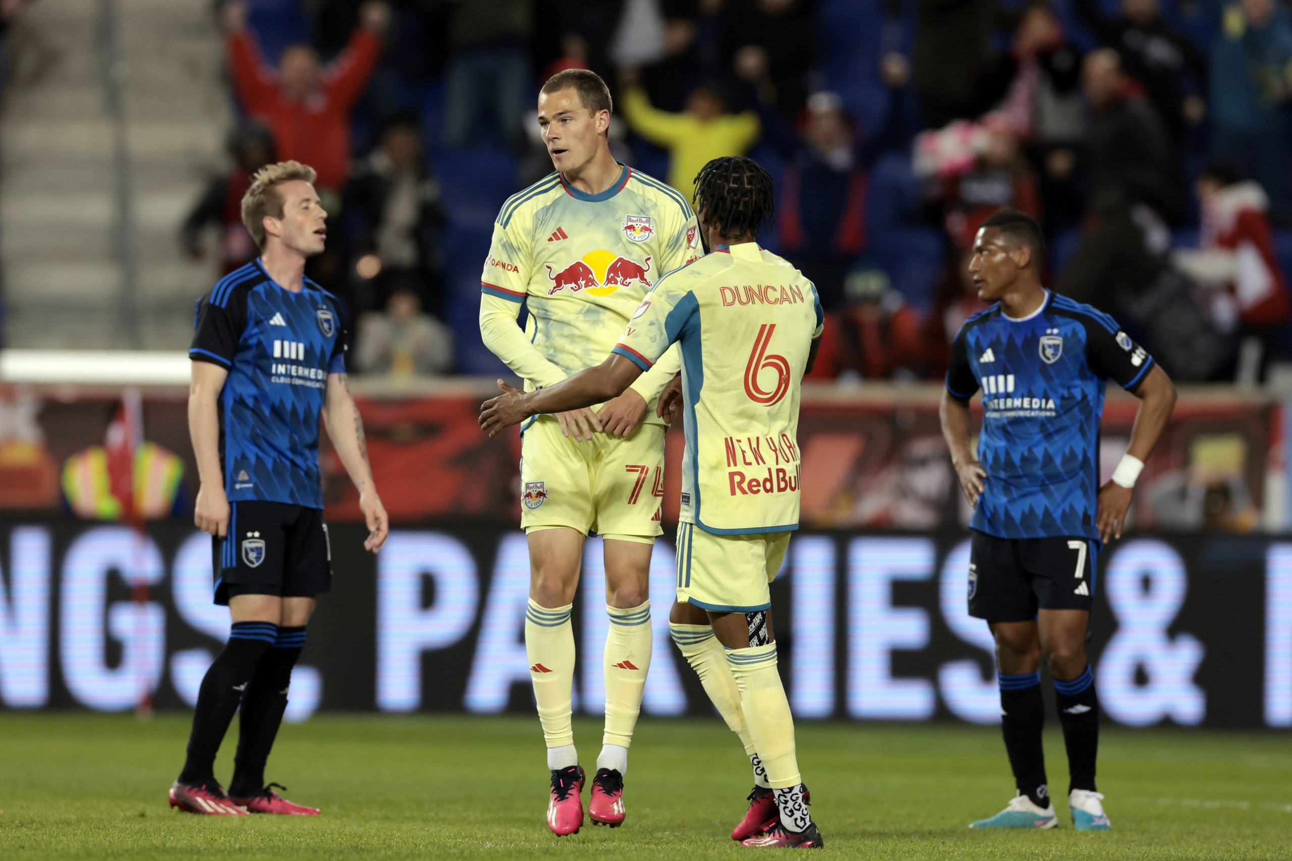 Duncan and the Red Bulls escape with a 1-1 draw against the Quakes on Saturday.