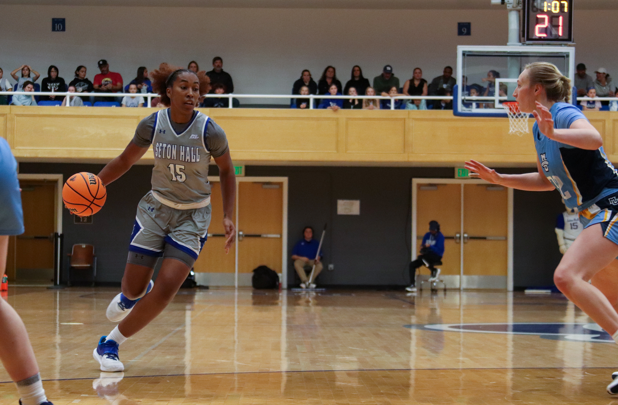 Azana Baines against Marquette on Dec. 4.