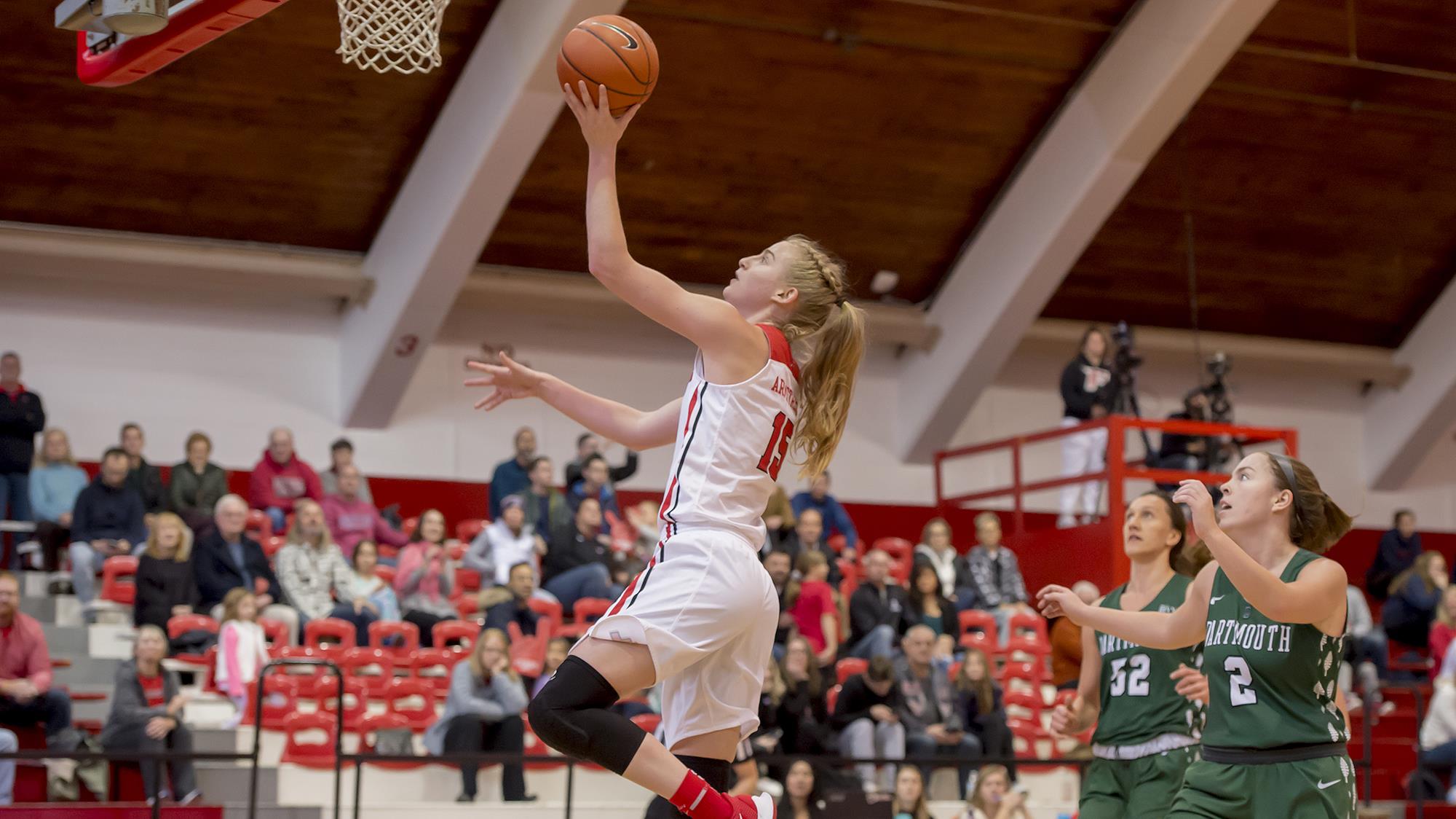 Katie Armstrong attempts to score a layup during a Fairfield game.