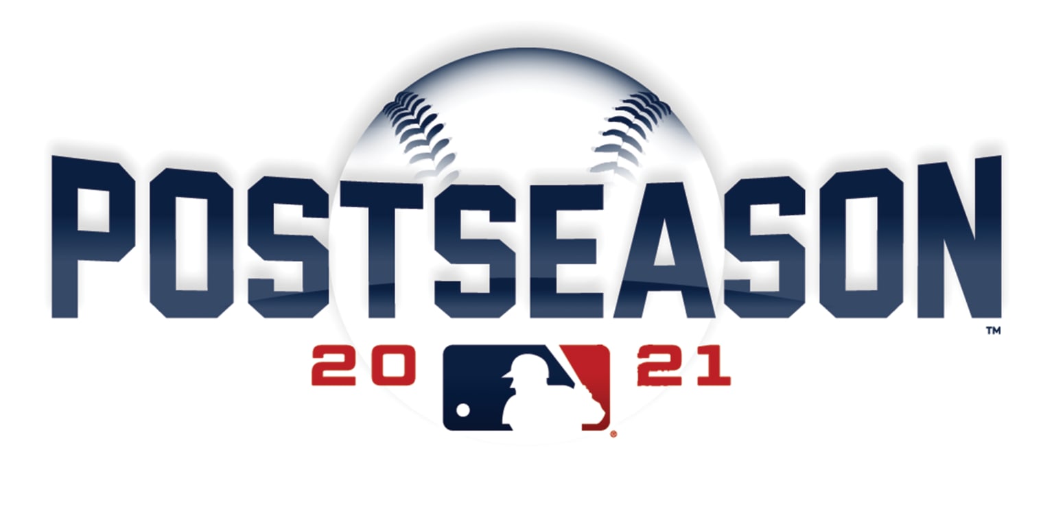 The MLB postseason graphic is shown with a white background.