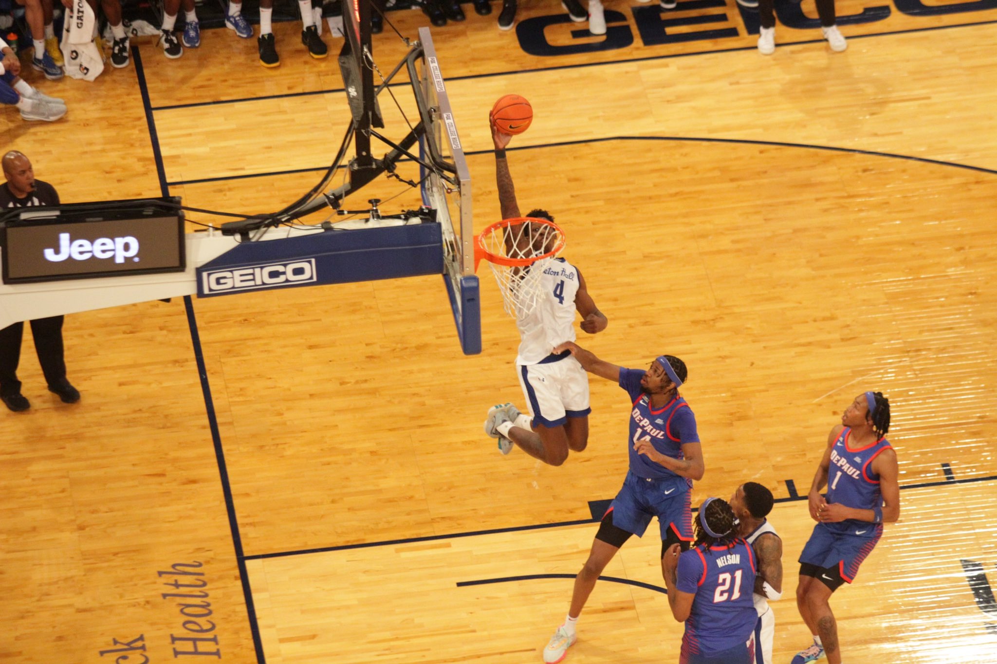 Samuel Slams it down vs DePaul in the BET.