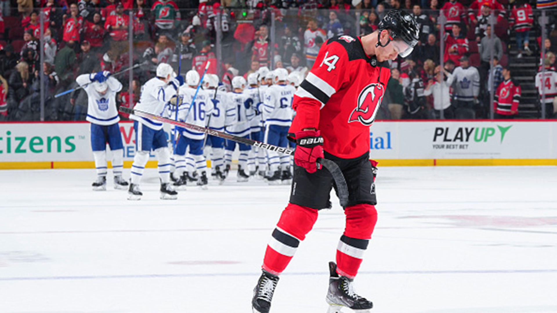 The Devils win streak ends in disastrous fashion as three goals are called back in 2-1 loss.
