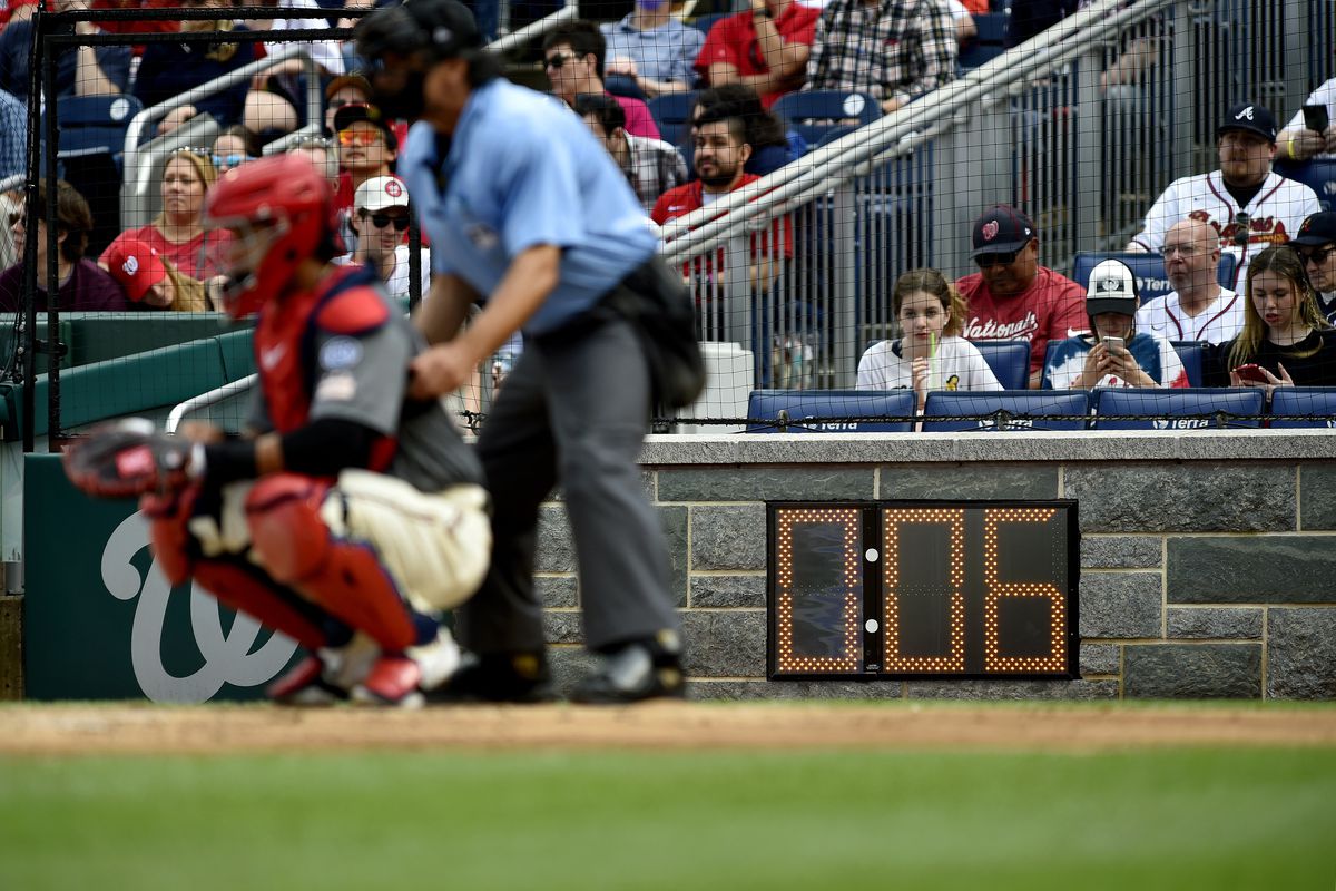 The new pitch clock for all MLB games.