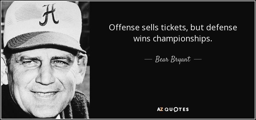 Defense Wins Championships Quote Is "Defense Wins Championships" True?