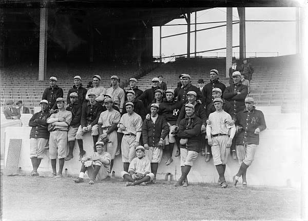 An old team photograph of the New York Yankees